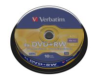 Verbatim DVD+RW [ cake box 10 , 4.7GB , 4x ]