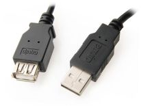 Equip AM-AF przedłużacz USB 2.0 1.8m (czarny, podwójny ekran)