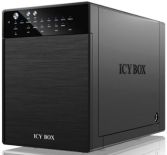 RaidSonic Technology IcyBox Obudowa na Dysk 4x3,5'' USB 3.0, eSATA Host, RAID 0, 1, 3, 5, 10, Czarna