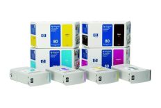 HP Tusz HP 80 yellow , 350ml , designjet1050c/cplus1055cm/cmplus