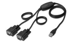 Digitus kabel-konwerter USB2.0/2 x RS232 (DB9M), 5 LGW