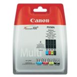 Canon wkład atramentowy CLI551 C/M/Y/BK MultiPack BLISTER with security (iP7250/MG5450)