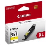 Canon wkład atramentowy CLI551Y XL yellow BLISTER with security (iP7250/MG5450/MG6350)