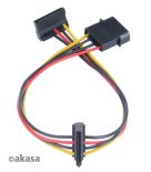 Akasa adapter 4pin Molex na 2x SATA AK-CBPW01-30