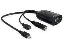 DeLOCK Adapter MHL(M)->VGA(F)+USB MICRO(BF) 0,20m+Audiojack 0,21m