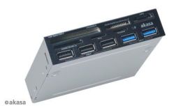 Akasa CZYTNIK KART USB 3.0 AK-ICR-17 USB 2.0 HUB