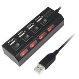 LogiLink 4-portowy HUB USB2.0 z wyłącznikiem