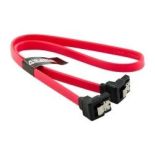 4World Kabel HDD , SATA 3 , SATA , 45cm , prawy , zatrzask , czerwony