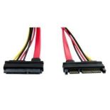 4World Kabel HDD , 22pin SATA (F) - 22pin SATA (M) , 50cm , czerwony