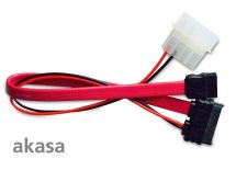 Akasa Kabel SATA do Slim Line Opticals, 20cm (SATA-Molex - Mini SATA)