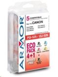 Armor cartridge pro CANON iP 4850 Sada (PGI-525+CLI-526B/C/M/Y)