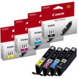 Canon Wkład atramentowy CLI551 C/M/Y/BK Multi Pack w/o Sec , iP7250/MG5450/MG635