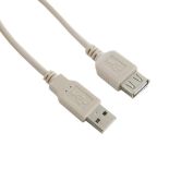 4World Kabel przedłużajacy USB 2.0 typu A-A M/F 3m, szary