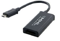 4World Adapter MHL (micro USB) [M] > HDMI [F] + micro USB [F], smartphone do TV