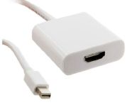 4World Adapter mini DisplayPort [M] > HDMI [F], biały