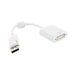 4World Adapter DisplayPort [M] > DVI-I (24+5) [F], ferryt, biały