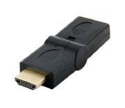 4World Adapter HDMI [M] > HDMI [F], łamany 180°, czarny