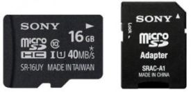 Sony Karta Micro 16GB SD z adaptorem , Class 10 , R70