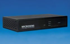 Microsens 5 Port Gigabit Ethernet Switch 4x 10/100/1000Base-T, 1x SFP Ports, ext. power supply