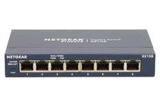 Netgear ProSafe 8-Port Gigabit Desktop Switch Metal (GS108GE)