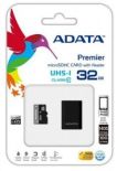 A-Data karta pamięci micro SDHC 32GB Class 10 UHS-I + Czytnik USB