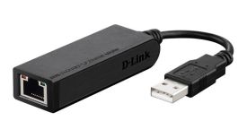 D-Link Konwerter USB 2.0 (1 x port B) - FastEthernet 10/100BaseT (1 x RJ45)