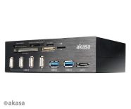 Akasa CZYTNIK KART & USB HUB AK-HC-05U3BK 5.25 PC bay