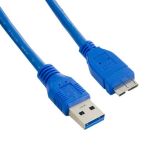 4World Kabel USB 3.0 AM- Micro BM 1.0m, niebieski