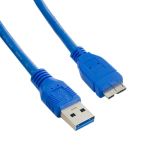 4World Kabel USB USB 3.0 AM- Micro BM Niebieski 1.5 m 08962