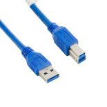 4World Kabel USB 3.0 AM-BM 2,0m niebieski