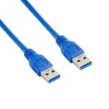 4World Kabel USB 3.0 AM-AM 4.0m, niebieski