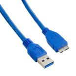 4World Kabel USB 3.0 AM- Micro BM 5.0m, niebieski