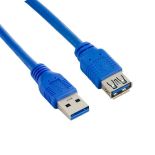 4World Kabel USB 3.0 AM-AF 0.5m, niebieski