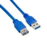 4World Kabel USB 3.0 AM-AF 1.8m, niebieski