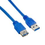 4World Kabel USB 3.0 AM-AF 3m, niebieski