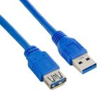 4World Kabel USB 3.0 AM-AF 2m, niebieski