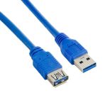 4World Kabel USB 3.0 AM-AF 1m, niebieski