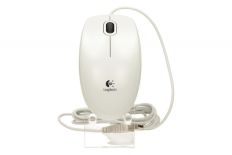 Logitech B100 Optical USB Mouse for Business, white