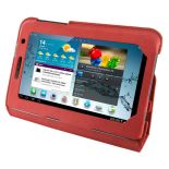 4World Etui - stand dla Galaxy Tab 2, Ultra Slim, 7'', czerwony