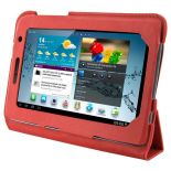 4World Etui - stand dla Galaxy Tab 2, 4-Fold Slim, 7'', czerwony