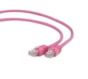 Gembird patchcord RJ45, osłonka zalewana, kat. 5e, UTP, 5m, różowy