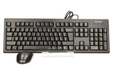 A4 Tech Zestaw przewodowy Klaw.+ Mysz KRS-8372 USB, US Black