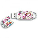 Integral pamięć USB Xpression 8GB, bird & flower pattern