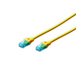 Digitus Kabel Digitus patch cord UTP, CAT.5E, żółty, 2m, 15 LGW