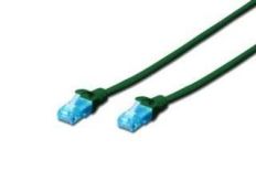 Digitus Kabel Digitus patch cord UTP, CAT.5E, zielony, 3m, 15 LGW