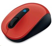 Microsoft Sculpt Mobile Mouse Black, Red, Wireless connection