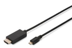 Assmann Kabel USB USB B - HDMI A 1 m AK-300307-010-S