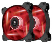 Corsair wentylator AF120 High Airflow Fan 120 mm 3 pin czerwony LED dual pack