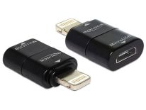 DeLOCK Adapter Iphone 5 Ipod touch mini 8PIN->MICRO USB(F) Black