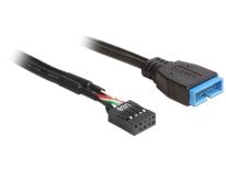 DeLOCK kabel/przedłużacz USB 2.0 płyta główna(F) > USB 3.0 płyta główna(M),0.3m